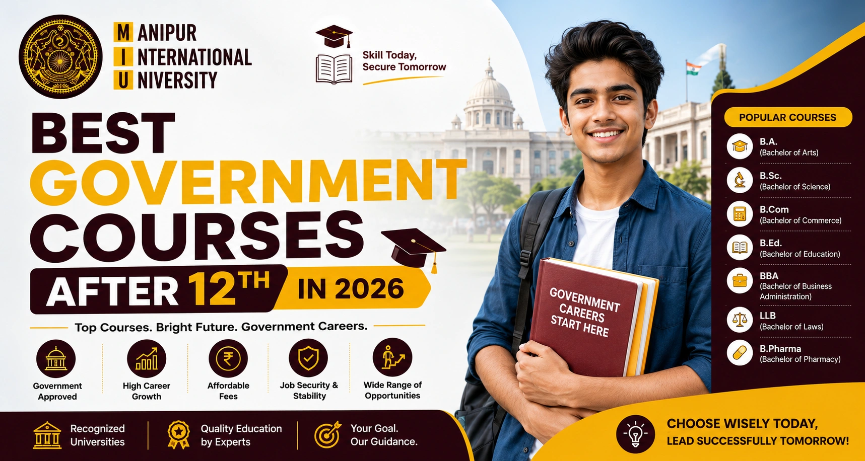 Best Government Courses After 12th in 2026